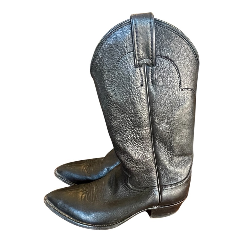 Justin Men’s Western Black Leather Boots 
Size 8.5